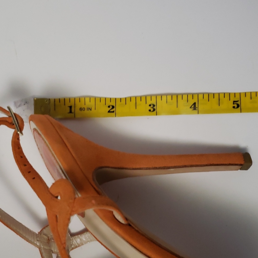 DIOR Orange Suede Heels - Picture 11 of 15